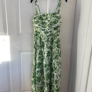 Abercrombie & Fitch midi length green sundress